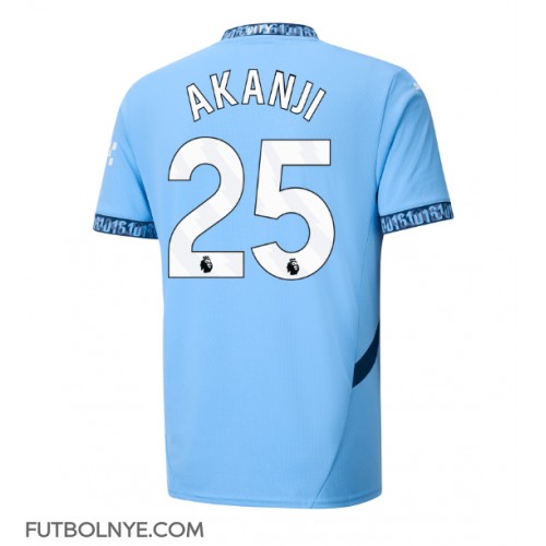 Camiseta Manchester City Manuel Akanji #25 Primera Equipación 2024-25 manga corta